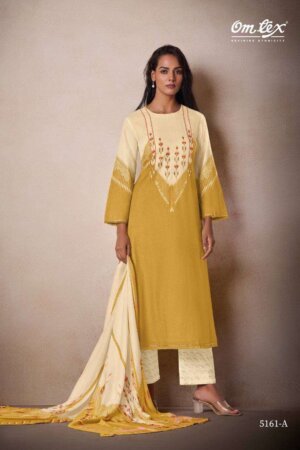 My Fashion Road Omtex Nigaar Fancy Linen Cotton Ladies Suit | 5161 A