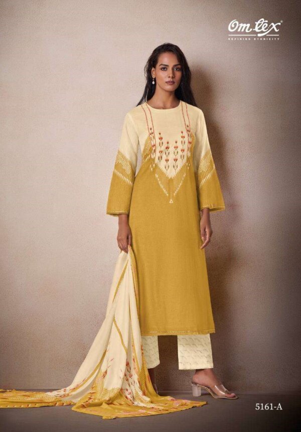 My Fashion Road Omtex Nigaar Fancy Linen Cotton Ladies Suit | 5161 A