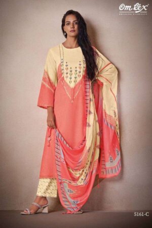 My Fashion Road Omtex Nigaar Fancy Linen Cotton Ladies Suit | 5161 C
