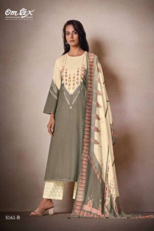 My Fashion Road Omtex Nigaar Fancy Linen Cotton Ladies Suit | 5161 B