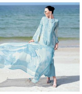 My Fashion Road Varsha Aarzoo Digital Print Fancy Muslin Dress | AZ-03
