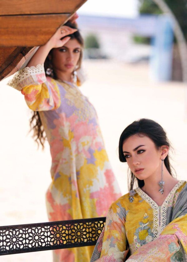My Fashion Road Varsha Kimberely Digital Print Fancy Linen Suit | KB-02