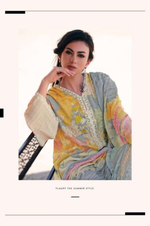 My Fashion Road Varsha Kimberely Digital Print Fancy Linen Suit | KB-02