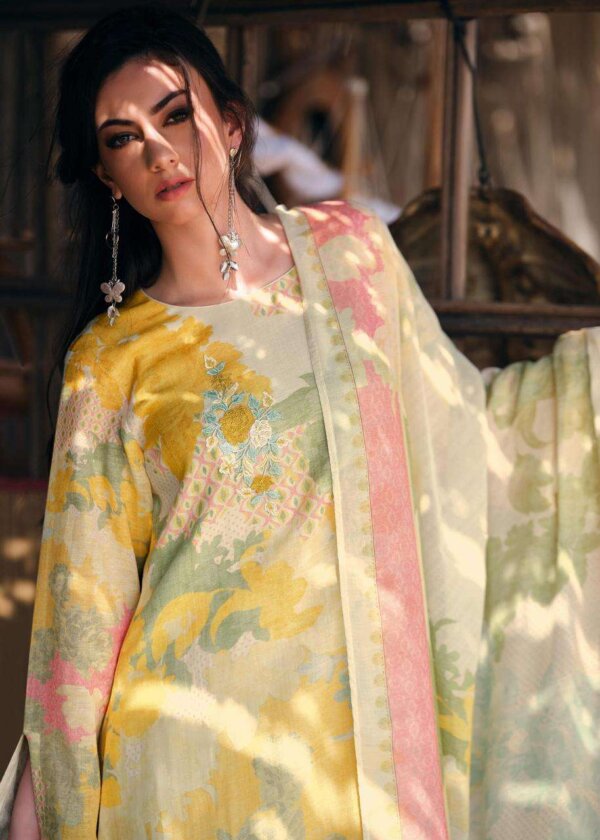 My Fashion Road Varsha Kimberely Digital Print Fancy Linen Suit | KB-04