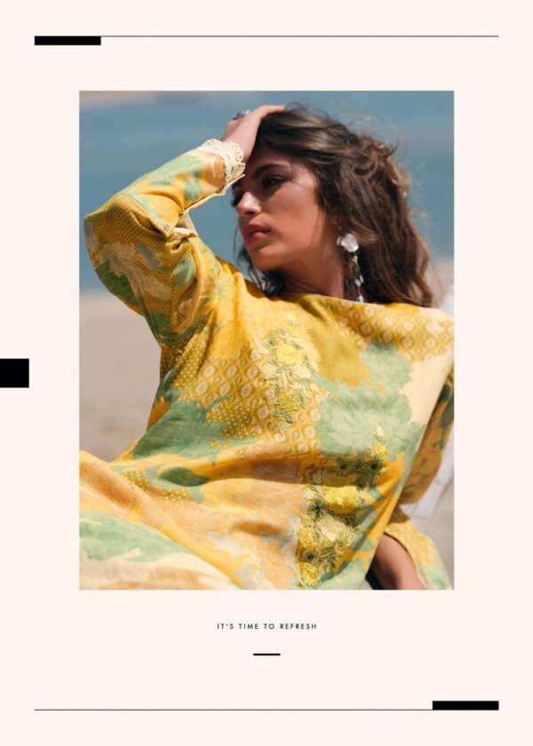 My Fashion Road Varsha Kimberely Digital Print Fancy Linen Suit | KB-05