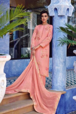 My Fashion Road Varsha Opulent Fancy Habutai Silk Exclusive Ladies Suit | OP-01