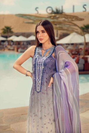 My Fashion Road Noor Eid Laserkari Unstitched Lawn Suit’24 | D3