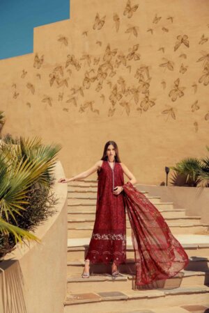 My Fashion Road Noor Eid Laserkari Unstitched Lawn Suit’24 | D1