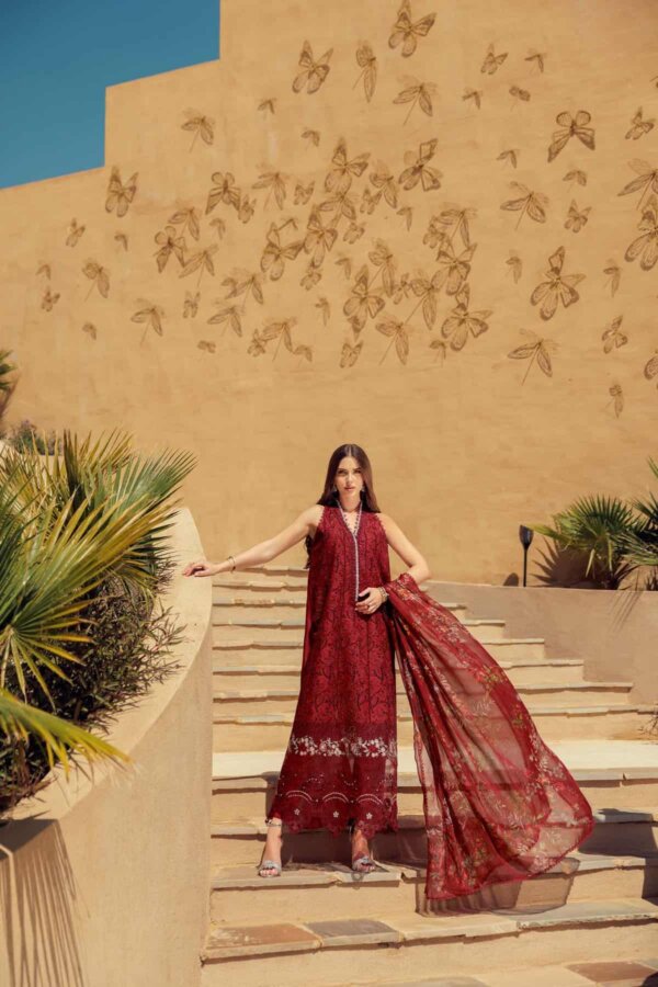 My Fashion Road Noor Eid Laserkari Unstitched Lawn Suit’24 | D1
