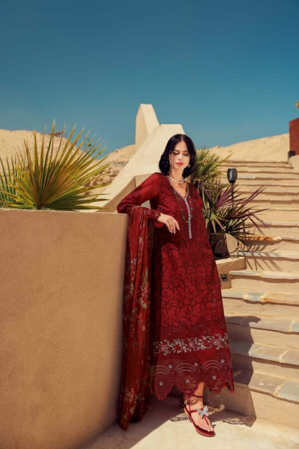 My Fashion Road Noor Eid Laserkari Unstitched Lawn Suit’24 | D1