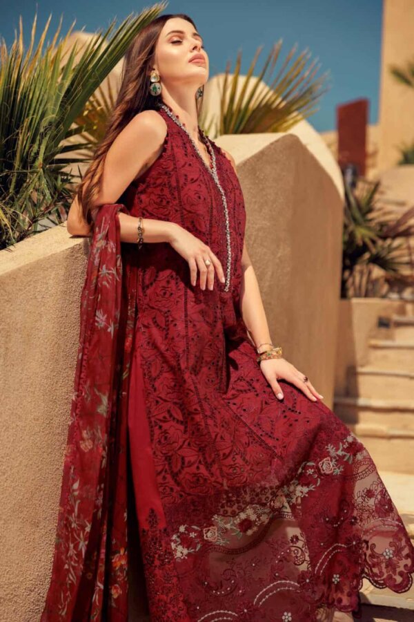 My Fashion Road Noor Eid Laserkari Unstitched Lawn Suit’24 | D1