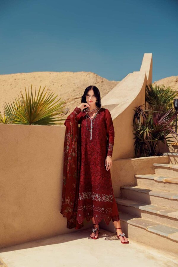 My Fashion Road Noor Eid Laserkari Unstitched Lawn Suit’24 | D1