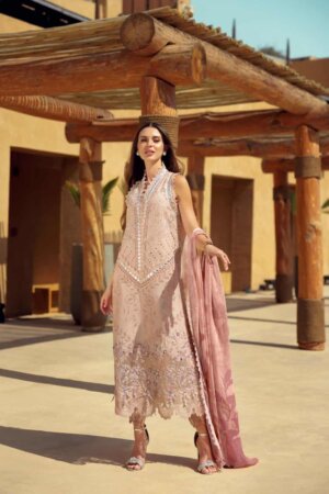 My Fashion Road Noor Eid Laserkari Unstitched Lawn Suit’24 | D10
