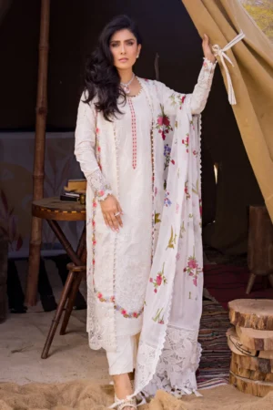 My Fashion Road Mahiymaan Luxury Lawn Eid Unstitched Suit 2024 | MLL-24-03