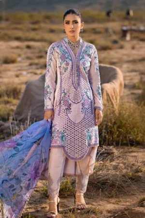 My Fashion Road Mahiymaan Luxury Lawn Eid Unstitched Suit 2024 | MLL-24-06