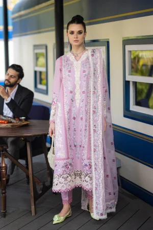 My Fashion Road Mushq Orient Express Luxury Lawn Unstitched Collection 2024 | RAFFINE