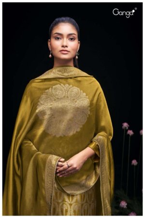 My Fashion Road Ganga Ayaka Festive Wear Designer Jacquard Suit | S2292-D
