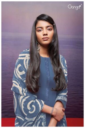 My Fashion Road Ganga Fashion Abqurah Exclusive Cotton Silk Ganga Suit | S2577-B