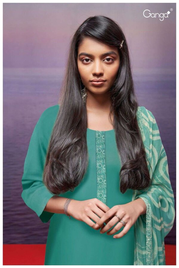 My Fashion Road Ganga Fashion Abqurah Exclusive Cotton Silk Ganga Suit | S2577-D