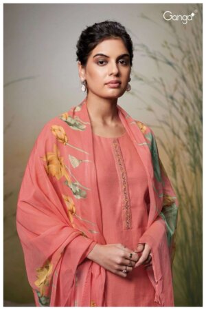 My Fashion Road Ganga Fashion Madalyn Exclusive Cotton Silk Dress | S2530-A