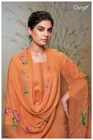 My Fashion Road Ganga Fashion Madalyn Exclusive Cotton Silk Dress | S2530-B