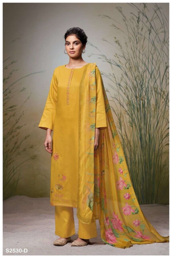 My Fashion Road Ganga Fashion Madalyn Exclusive Cotton Silk Dress | S2530-D