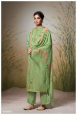 My Fashion Road Ganga Fashion Madalyn Exclusive Cotton Silk Dress | S2530-C