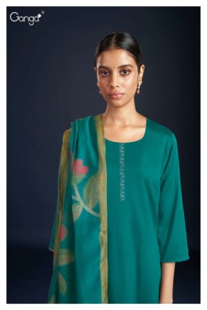 My Fashion Road Ganga Marisol Exclusive Silk Cotton Ladies Salwar Suit | S2370-B