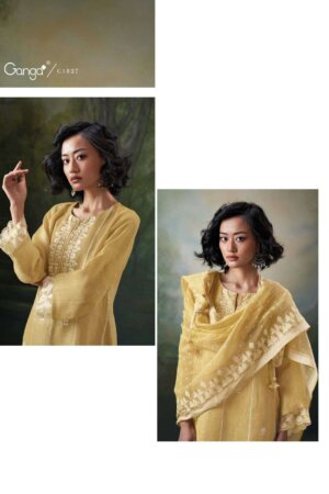 My Fashion Road Ganga Parisa Premium Designs Linen Suit | C1827