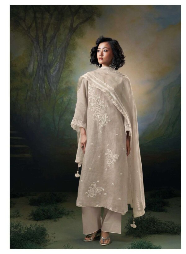 My Fashion Road Ganga Parisa Premium Designs Linen Suit | C1828