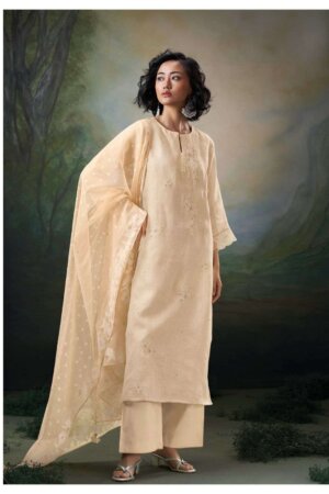 My Fashion Road Ganga Parisa Premium Designs Linen Suit | C1825