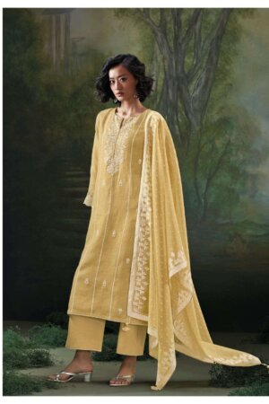 My Fashion Road Ganga Parisa Premium Designs Linen Suit | C1827