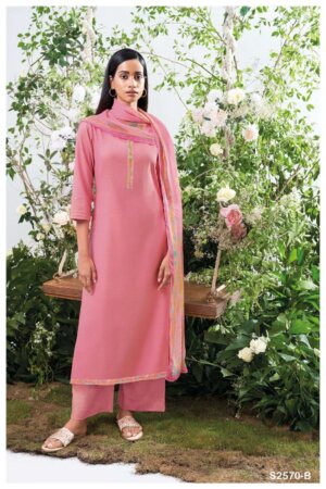 My Fashion Road Ganga Pavika Fancy Silk Cotton Salwar Kameez | S2570-B