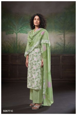 My Fashion Road Ganga Ridah Premium Cotton Salwar Suit | S2677-C