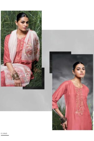 My Fashion Road Ganga Vashti Designer Silk Ladies Dress | C1863