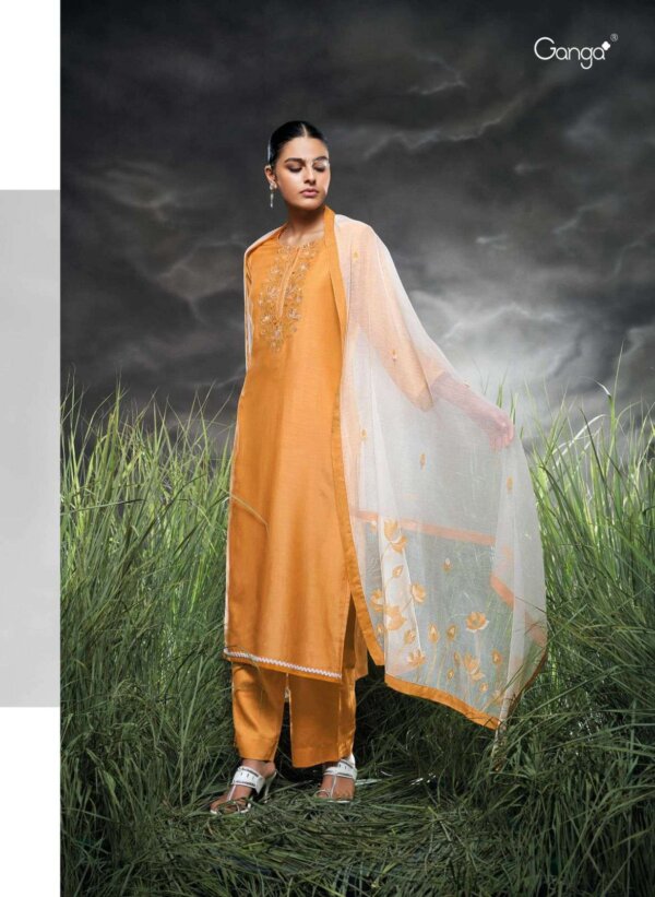 My Fashion Road Ganga Vashti Designer Silk Ladies Dress | C1864