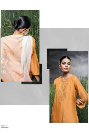 My Fashion Road Ganga Vashti Designer Silk Ladies Dress | C1864