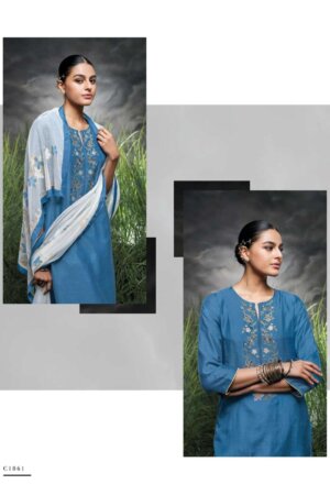 My Fashion Road Ganga Vashti Designer Silk Ladies Dress | C1861