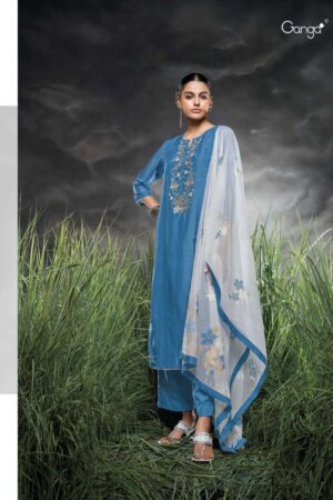 My Fashion Road Ganga Vashti Designer Silk Ladies Dress | C1861