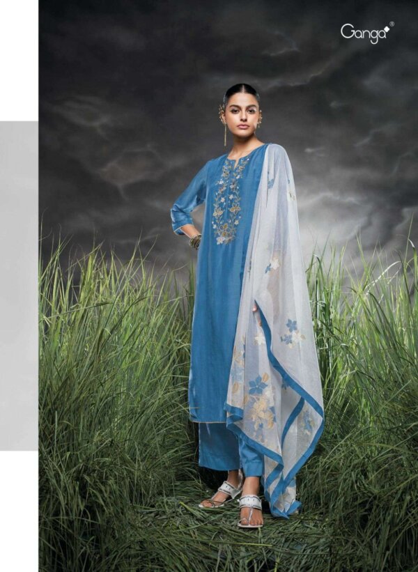 My Fashion Road Ganga Vashti Designer Silk Ladies Dress | C1861