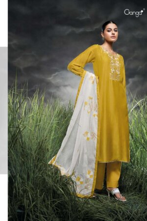 My Fashion Road Ganga Vashti Designer Silk Ladies Dress | C1862