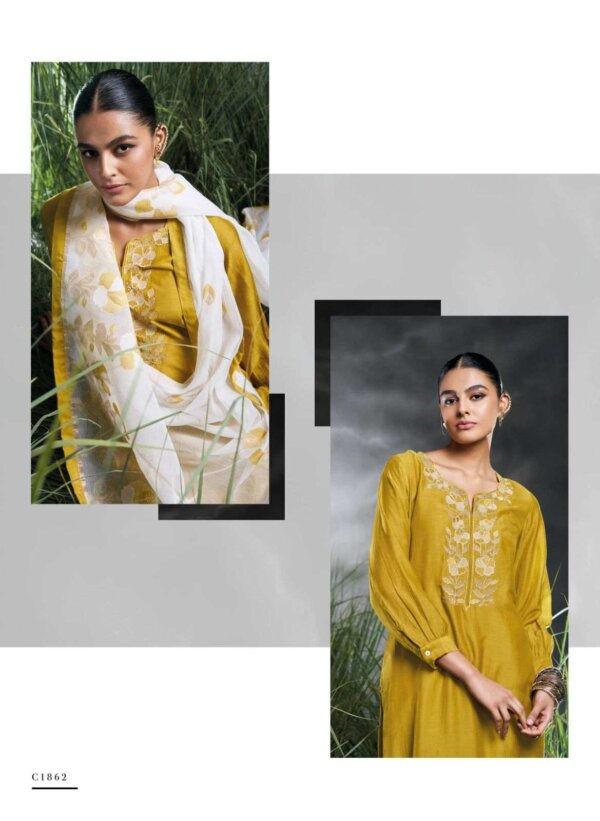 My Fashion Road Ganga Vashti Designer Silk Ladies Dress | C1862