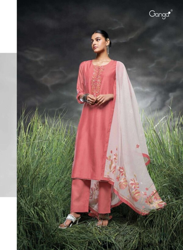 My Fashion Road Ganga Vashti Designer Silk Ladies Dress | C1863