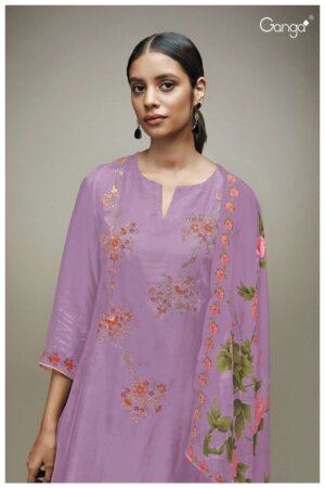 My Fashion Road Ganga Zinnia Premium Designs Silk Suit | S1750-H