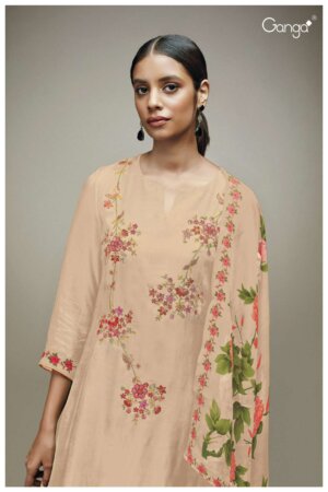 My Fashion Road Ganga Zinnia Premium Designs Silk Suit | S1750-E