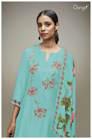 My Fashion Road Ganga Zinnia Premium Designs Silk Suit | S1750-G