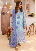 My Fashion Road Nureh Gardenia Embroidered Printed Lawn Collection 2024 | NS-130 My Fashion Road Nureh Gardenia Embroidered Printed Lawn Collection 2024 | NS-130