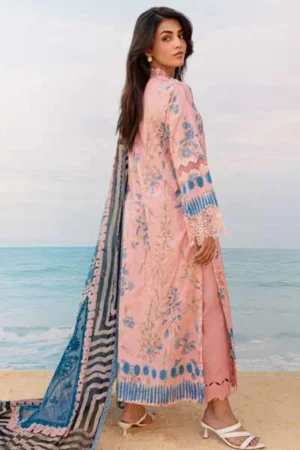 My Fashion Road Nureh Gardenia Embroidered Printed Lawn Collection 2024 | NS-132