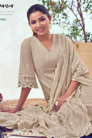 My Fashion Road Jay Vijay Gulroz Ethnic Wear Fancy Cotton Suit | GR 9203