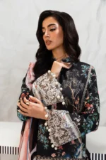 My Fashion Road Sana Safinaz Muzlin Unstitched Lawn | Spring V2 | M242-001B-CI